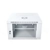 Digitus Szafa wisząca dwusekcyjna 19 6U 368/600/550mm, drzwi szklane, szara (RAL7035), zmontowana